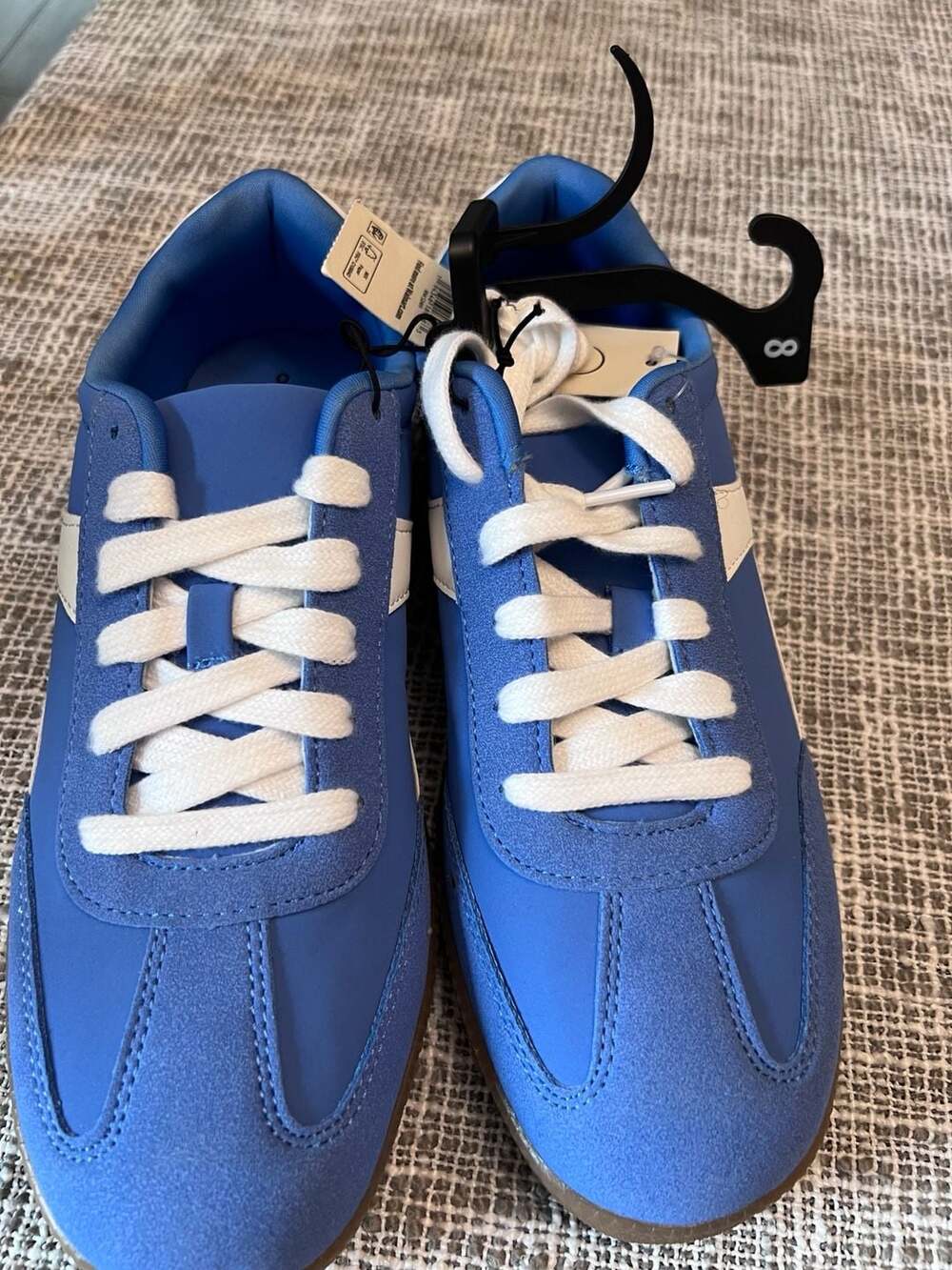 No Boundaries Sneakers Size 8 Blue White Low Top Casual Shoes